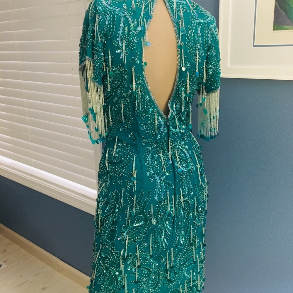 Custom, Hand Beaded Performance Dresd - image 2